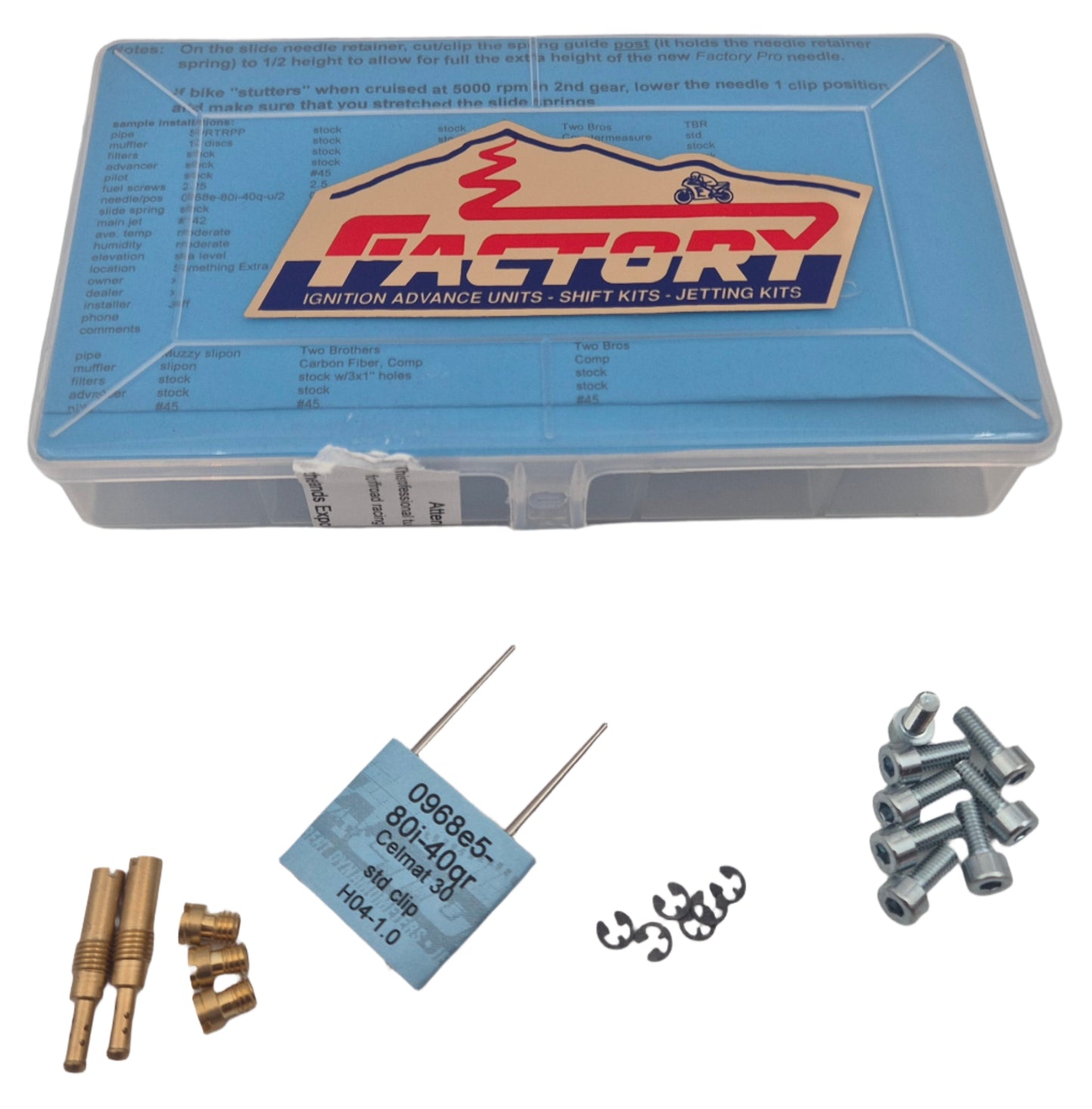 Factory Pro Carburetor Tuning Kit Stage 1 Honda Hawk NT650 1988-1991