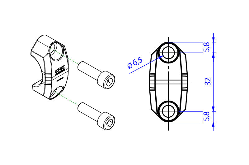 Brembo steun zonder spiegel schroefdraad Ducati Panigale V4 (2021+)