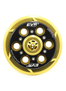 EVR Anti-clank pressure plate for clutch - gold coloured base / black top plate