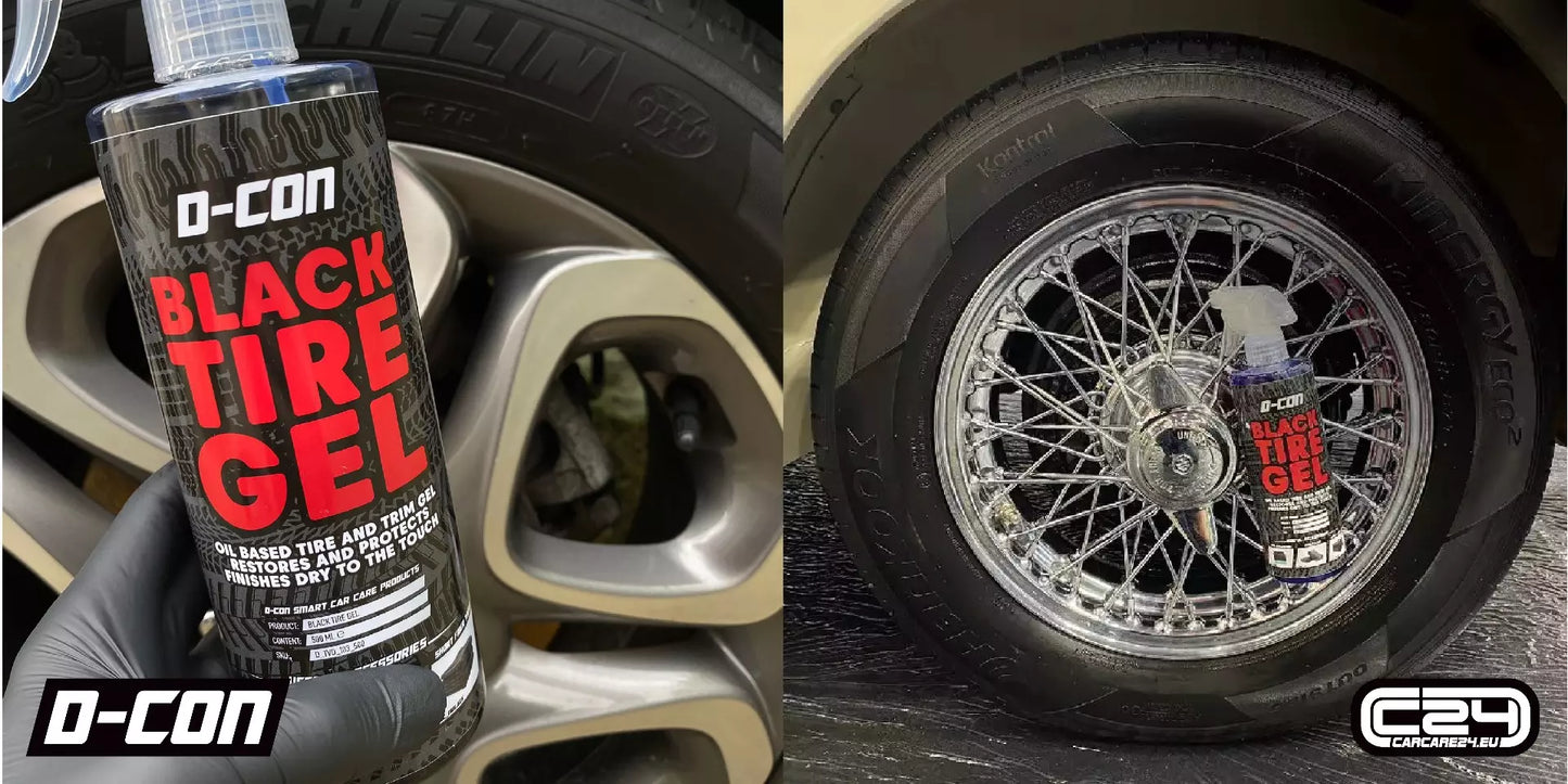 D -Con Dark Black Tire Gel 500ml - Deep black with long -term shine - 500ml