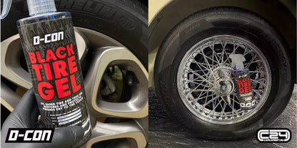 D -Con Dark Black Tire Gel 500ml - Deep black with long -term shine - 500ml