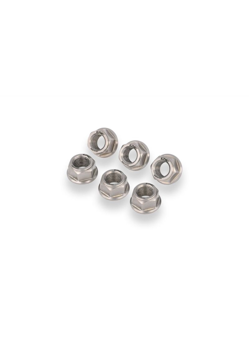 Titan -Heckradkettenrad Flanschmutter Set M10x1.25 - CNC -Rennen