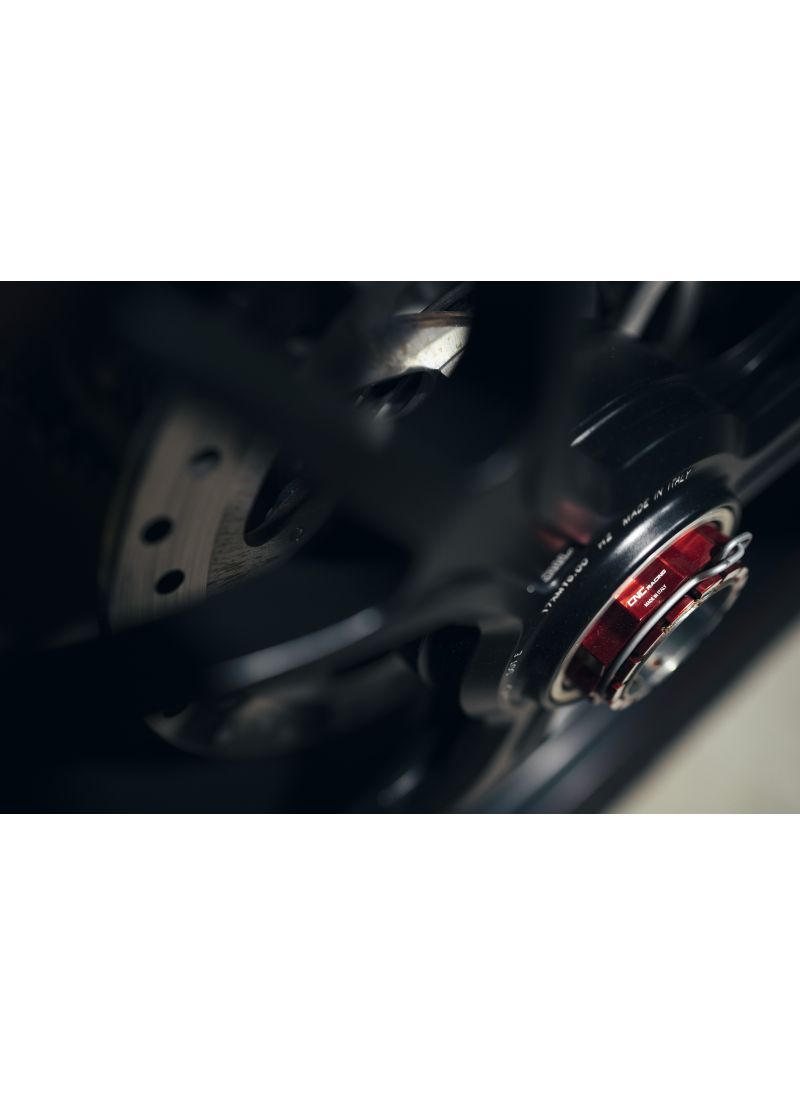 Achteras 'Bicolore' Moer Tandwieldrager Links Ducati Diavel V4 RS (2025+)