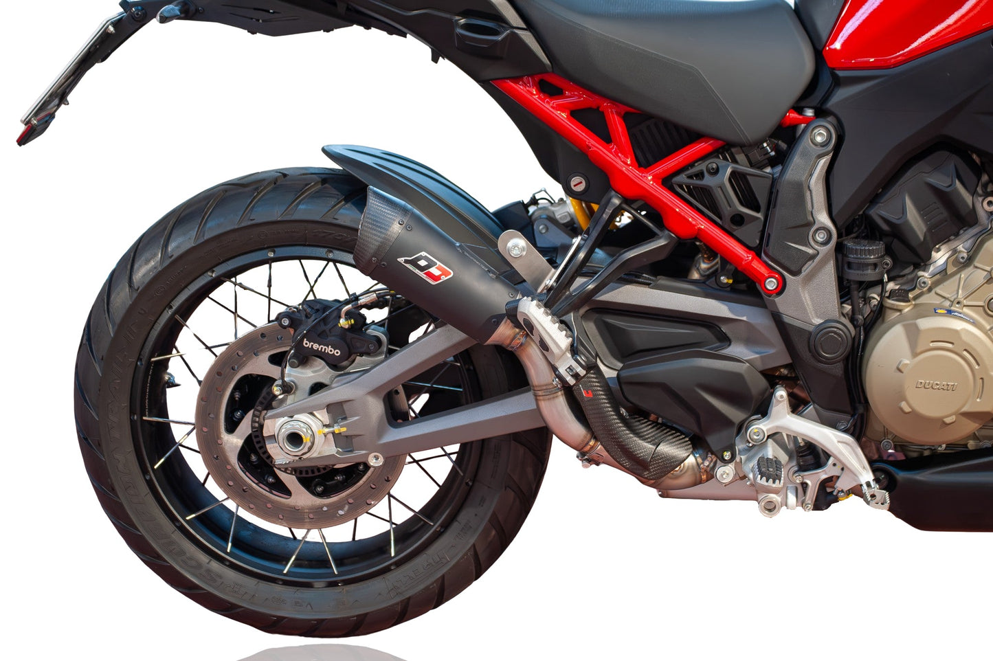 QD slip-on uitlaat met decat (Racing) Gunshot Dark Matter Ducati Multistrada V4 S 2025+