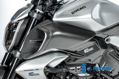 Luchtinlaat paneel Links mat carbon Ducati Diavel V4 RS (2025+)