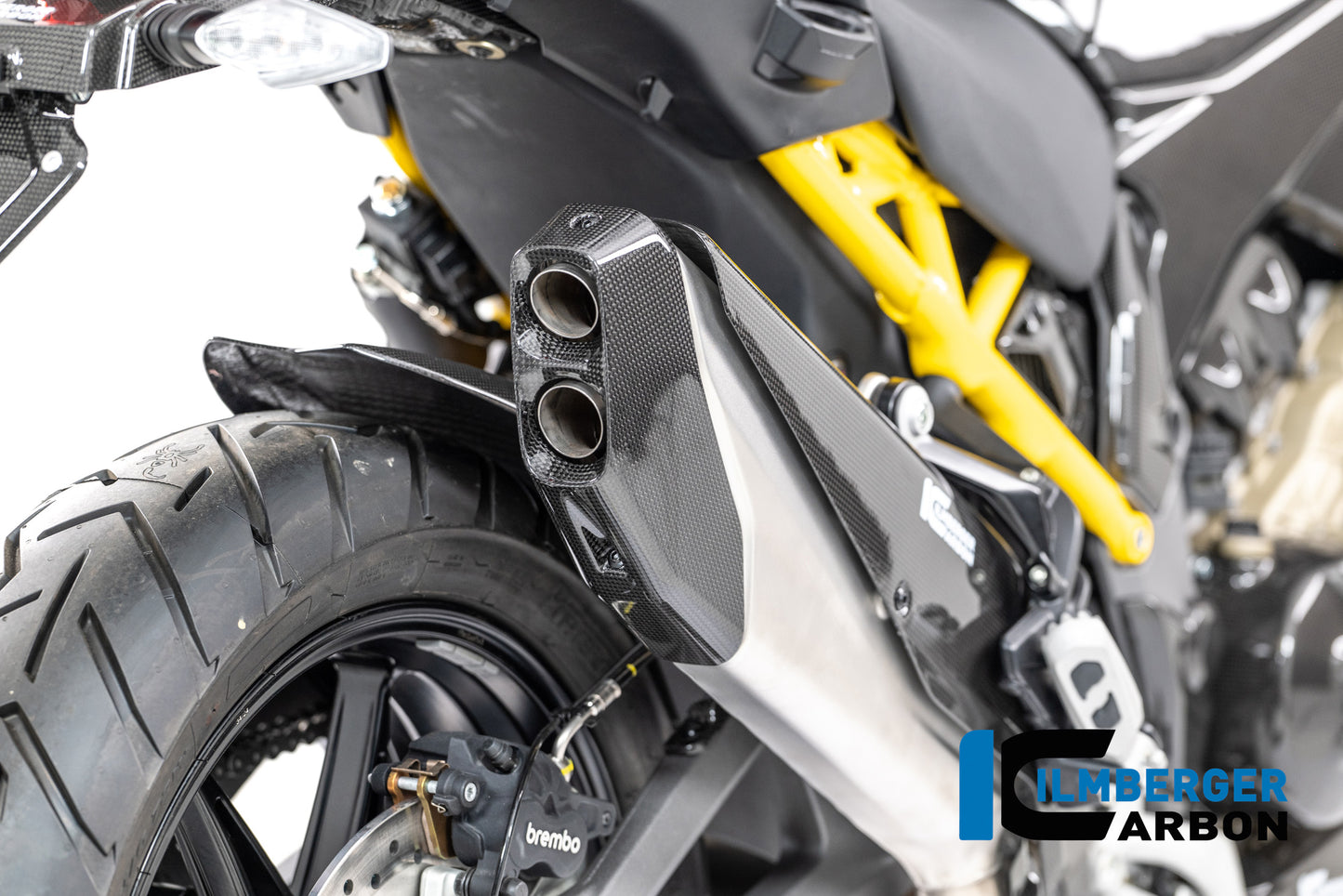 Uitlaat endcap glanzend carbon Ducati Multistrada V4 (2025+)