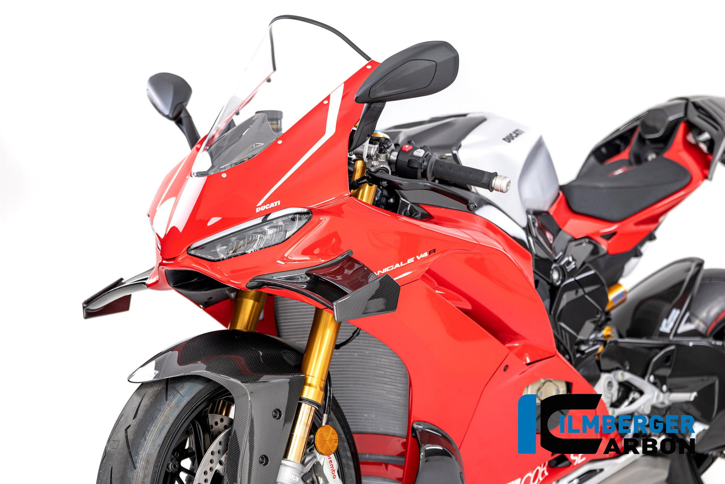 Winglet V4R-stijl (links) glanzend carbon Ducati Panigale V4 (2025+)