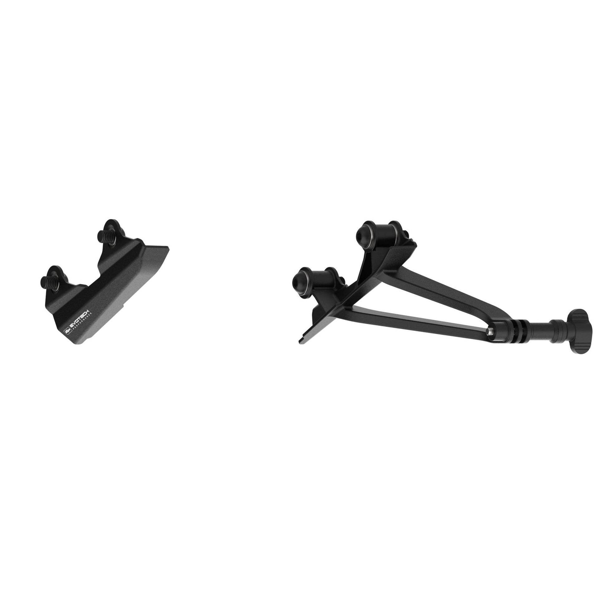 Evotech Footpeg Rear facing Action Camera / Pillion Peg Cover Mount  -  Triumph Street Triple 765 RS (2023+) (Right-hand Side)