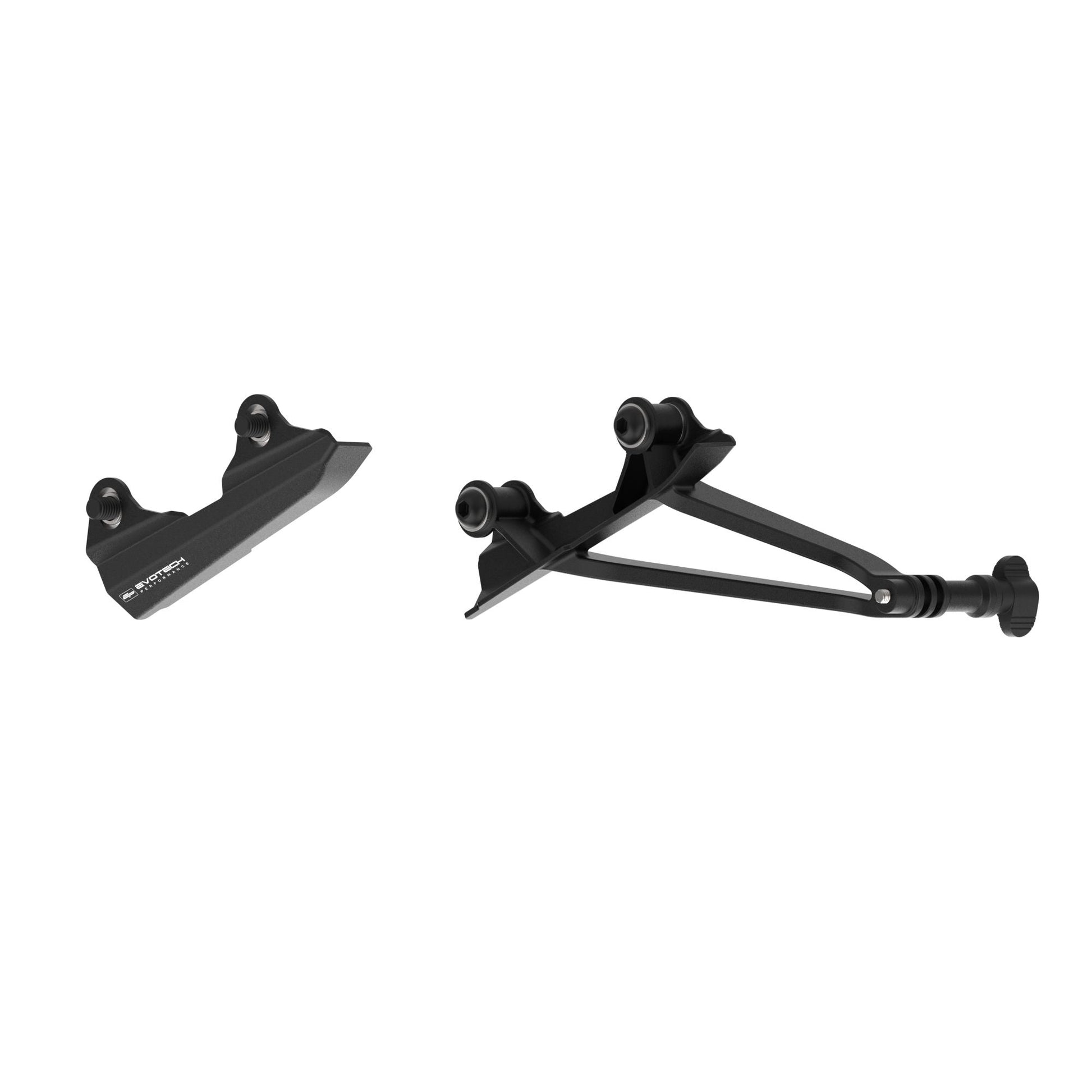 Evotech Footpeg Rear facing Action Camera / Pillion Peg Cover Mount  -  Triumph Street Triple 765 R (2023+) (Right-hand Side)