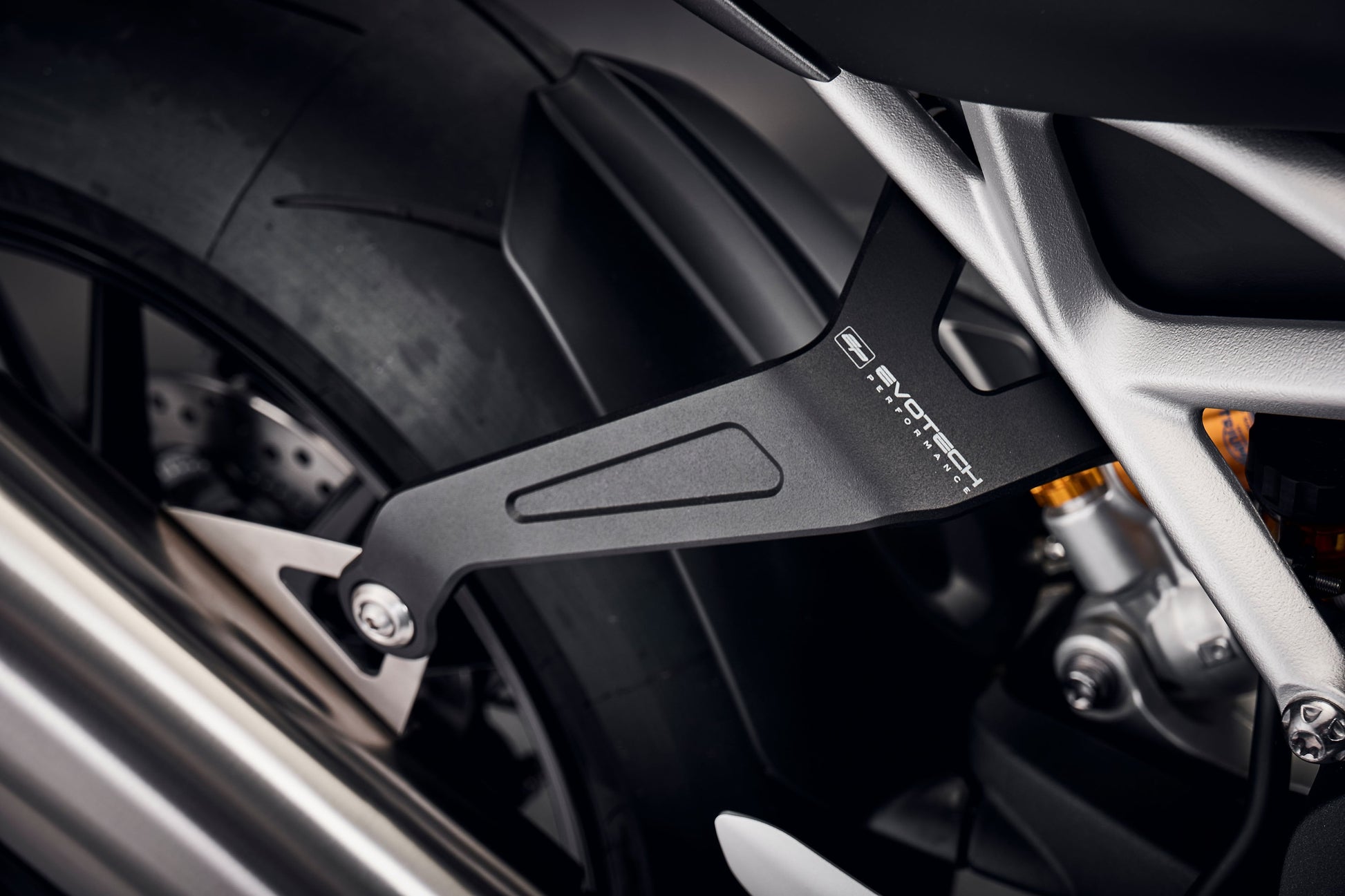 Uitlaatsteun Evotech Zwart Triumph Speed Triple 1200 RS (2025+)
