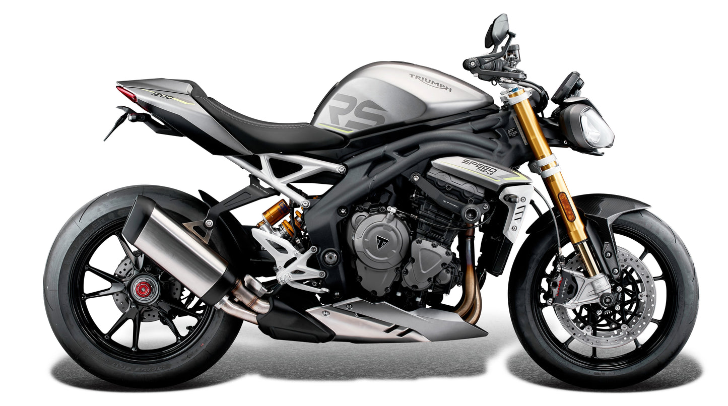 Evotech Triumph Speed Triple 1200 RS Black Uitlaatsteun (2021+)
