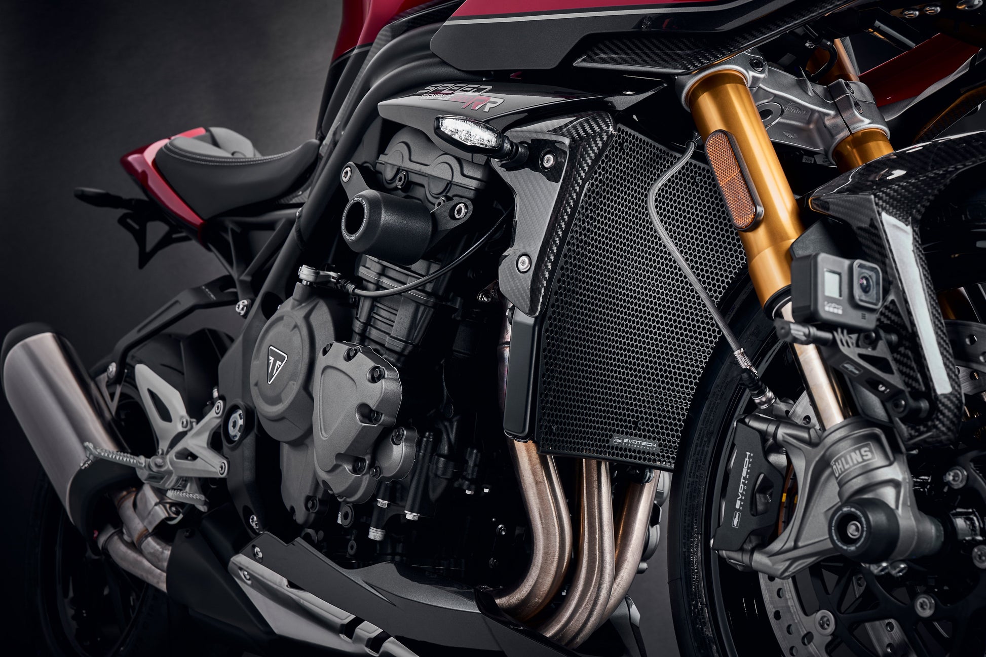 Evotech Radiatorcover (Black) - Triumph Speed Triple 1200 RR (2022+)