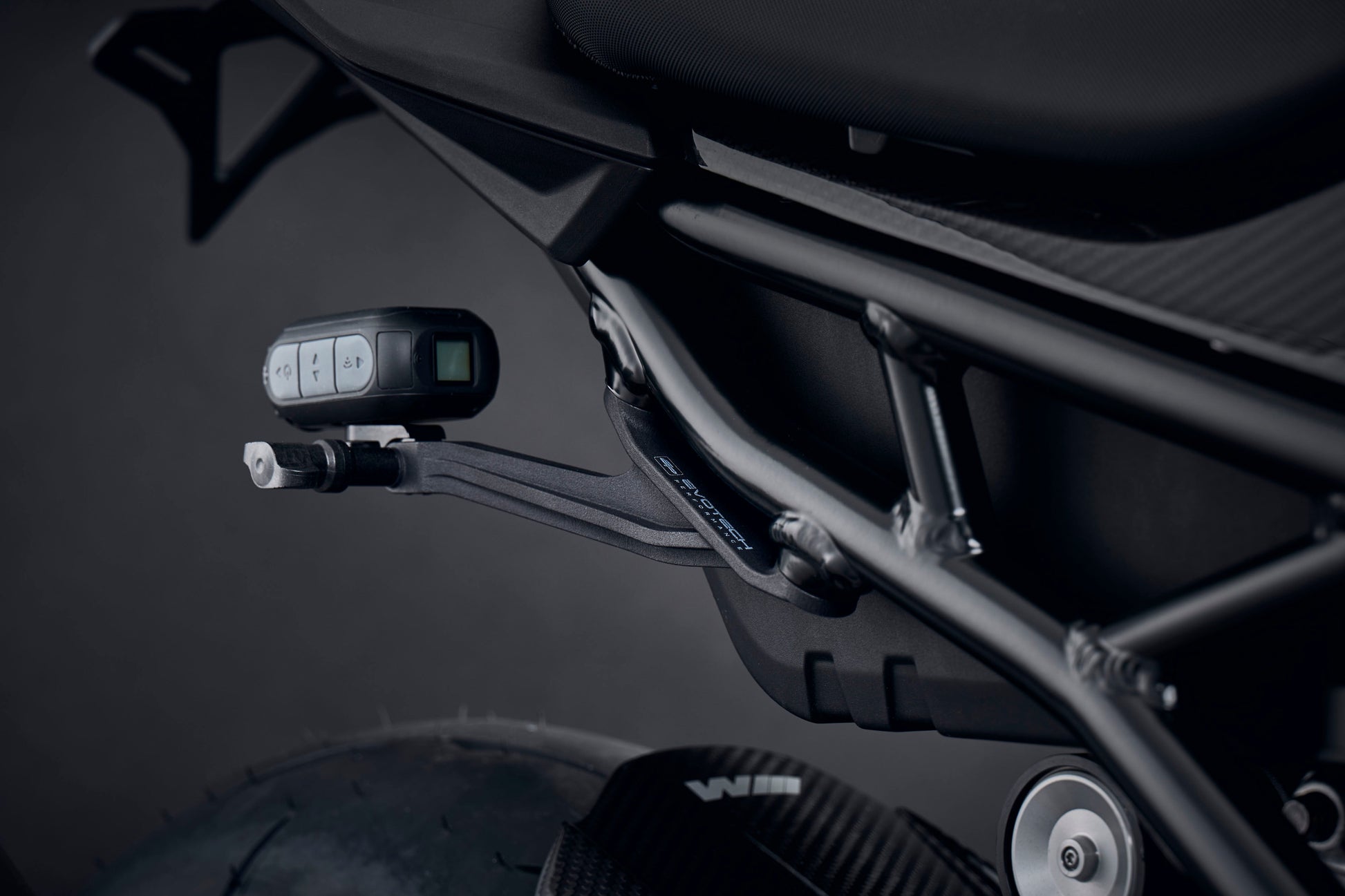 Evotech Footpeg Action Camera Montagesteun (achteruit gericht) - BMW M 1000 RR (2023+) (Right-hand Side)