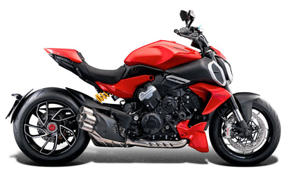 Evotech Voorvork en Achterbrug Beschermer Set - Ducati Diavel V4 (2023+)