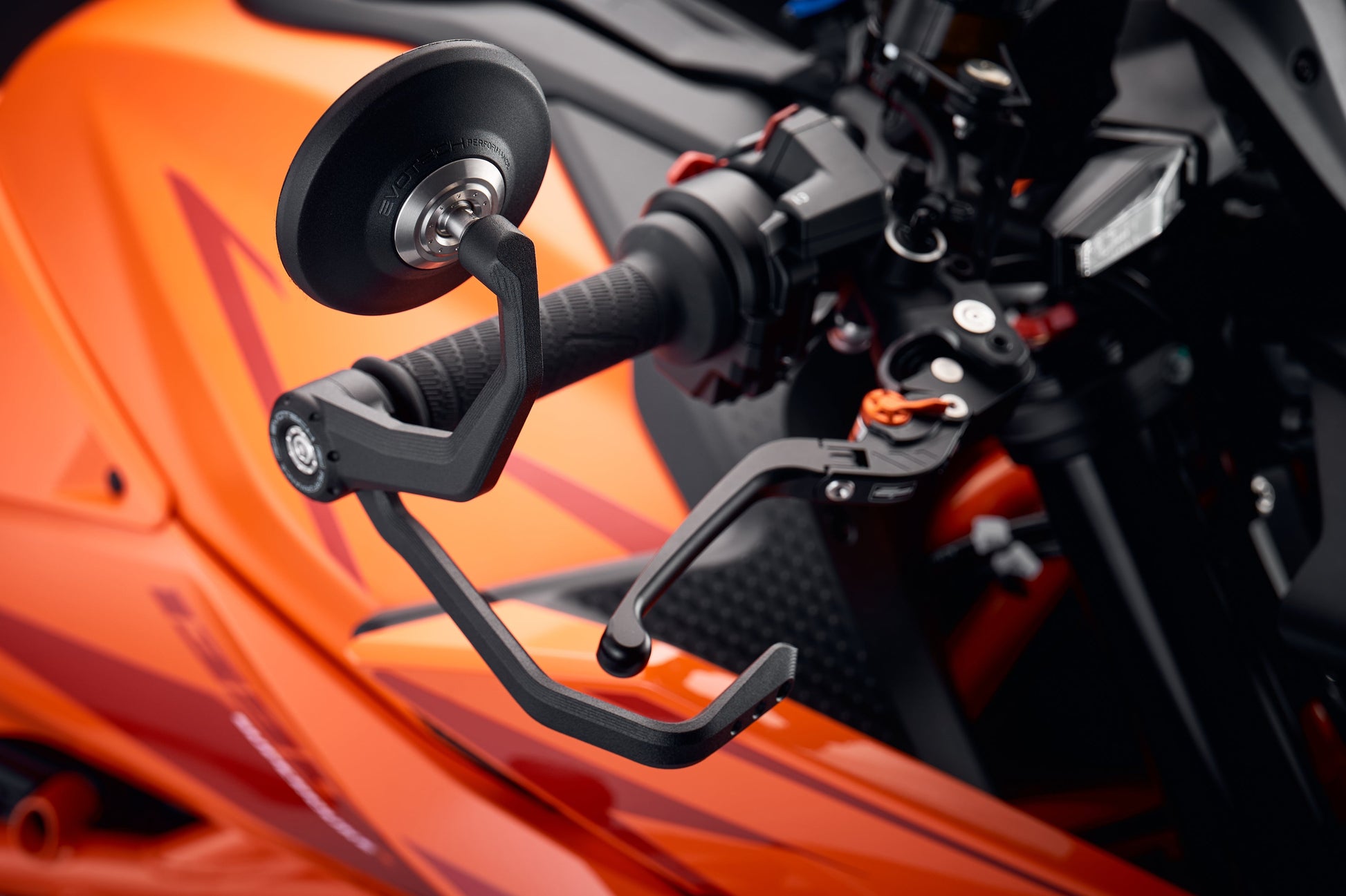 Evotech Bar End Spiegels incl. Remhendel en Koppelingshendel Beschermer Kit - KTM 1290 Super Duke RR (2022+)