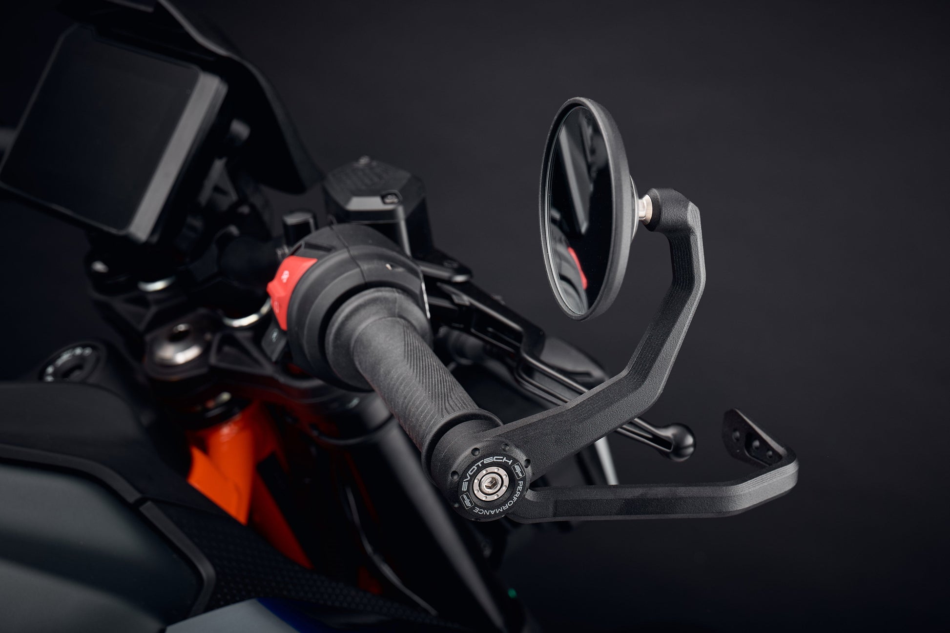 Evotech Bar End Spiegels incl. Remhendel Beschermer - KTM 125 Duke (2024+)