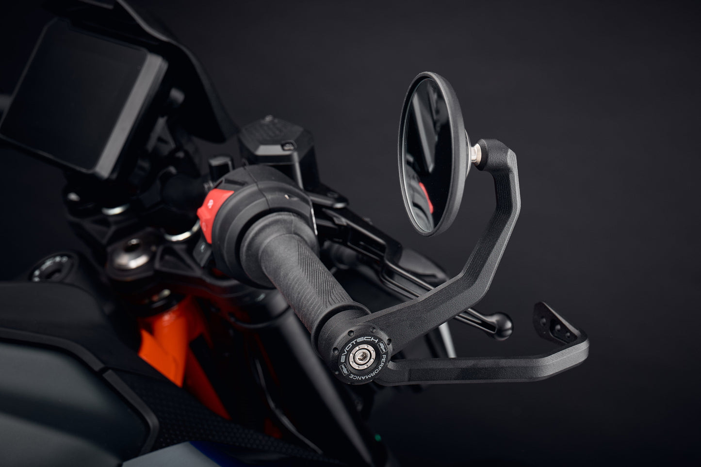 Evotech Bar End Spiegels incl. Remhendel Beschermer - KTM 390 Duke (2024+)