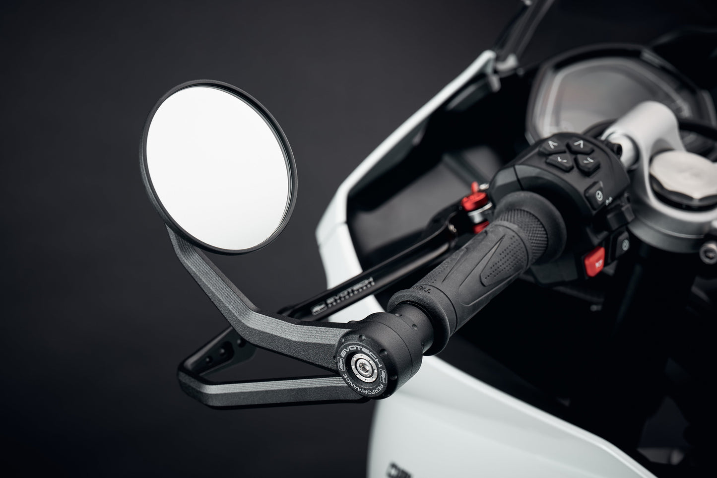 Evotech Bar End Spiegels incl. remhendel en koppelingshendel beschermers - Triumph Trident (2021 - 2024)