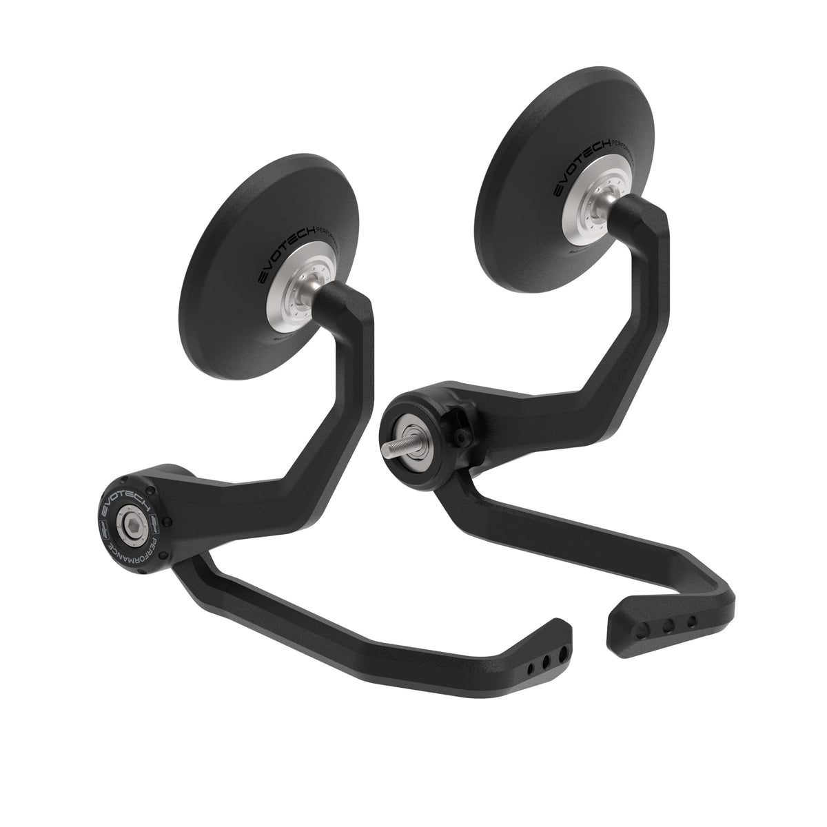 Bar End Spiegels (Retro) incl. Rem- en Koppelingshendel Beschermer Set Evotech - Royal Enfield Himalayan 450 (2025+)