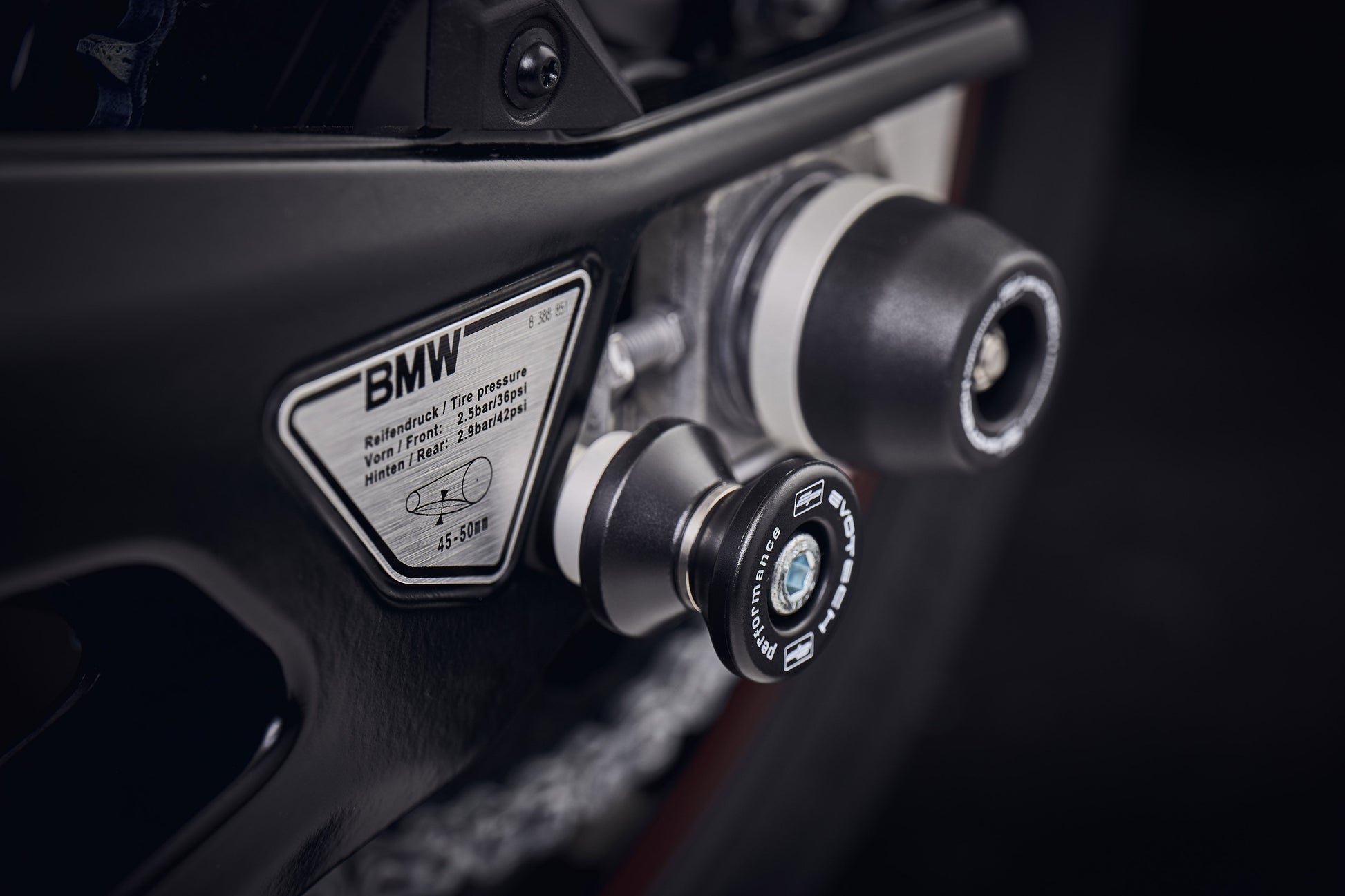 Evotech Paddock Stand Bobbins - BMW S 1000 RR Sport (2019-2022)