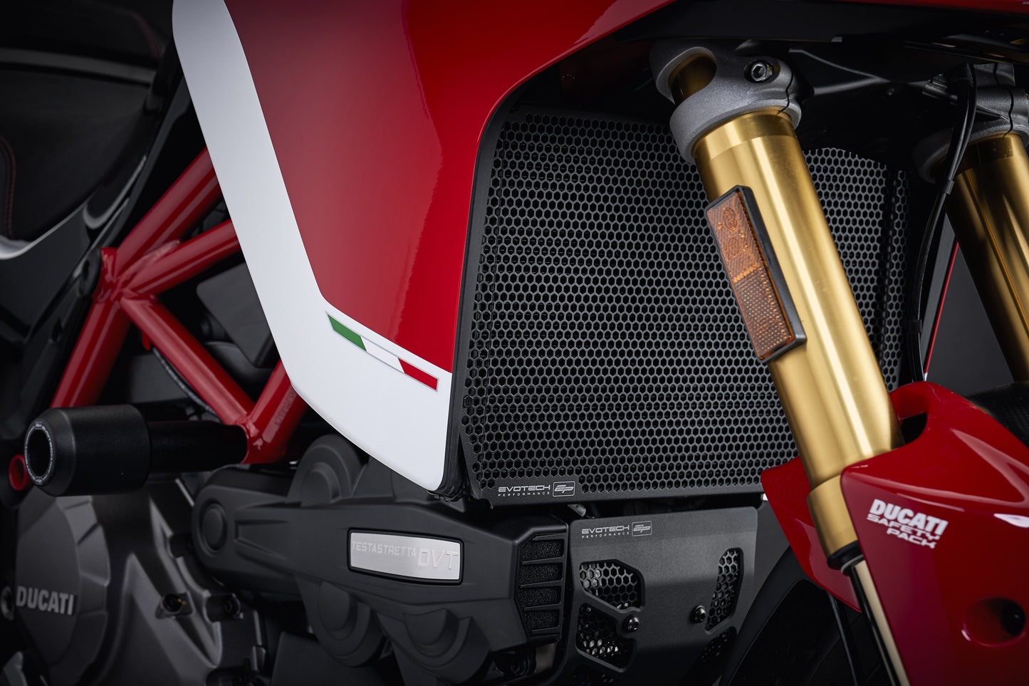 Evotech Ducati Multistrada 1200 S D air Rad + Oil + Motorblok Beschermer Set 2015 - 2017