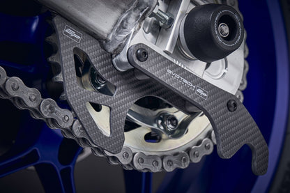 Evotech Yamaha YZF-R7 Carbon Fibre Toe Guard - GP Style Paddock Stand Plates (2022-2025)