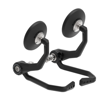 Bar End Spiegels (Retro) incl. Rem- en Koppelingshendel Beschermer Set Evotech - Ducati Monster 950 + (Plus) (2021-2025)