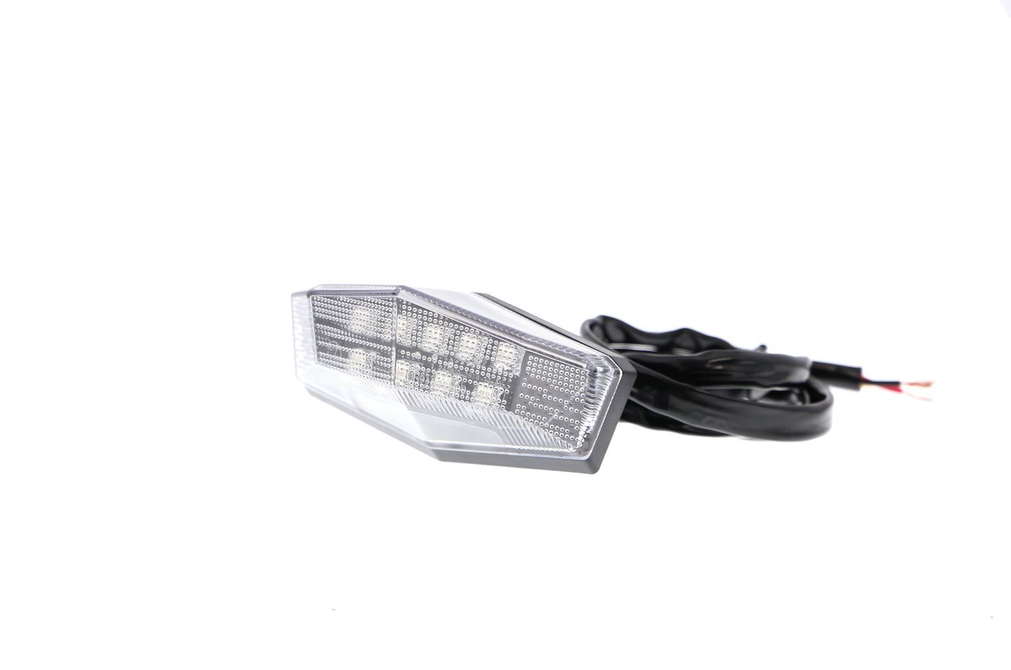 Evotech Combination Rear Light / Number Plate Light (Clear)