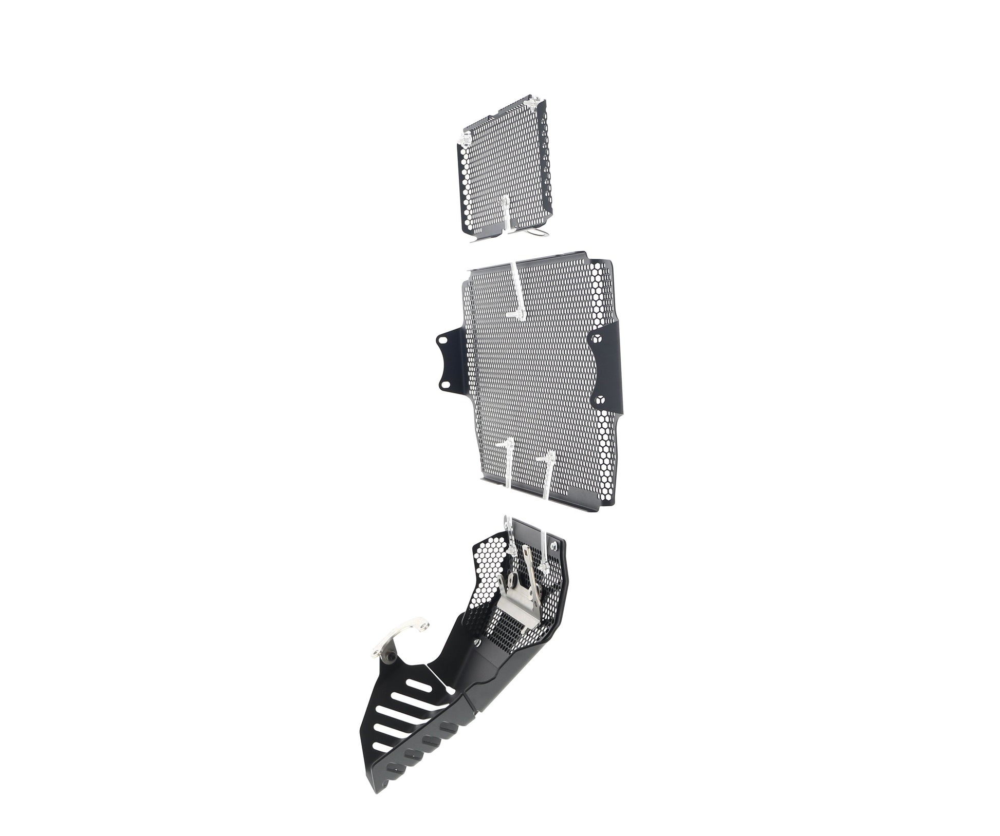 Evotech Ducati Multistrada 1200 Radiatorcover Oliekoelercover en Motorblok Beschermer Set 2015 - 2017