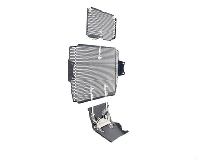 Evotech Ducati Multistrada 1260 Enduro Radiatorcover Oliekoelercover en Motorblok Beschermer Set (2019 - 2021)