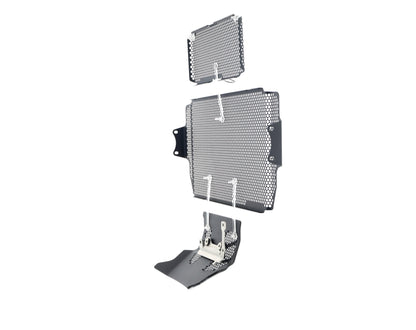 Evotech Ducati Multistrada 1260 Enduro Radiatorcover Oliekoelercover en Motorblok Beschermer Set (2019 - 2021)