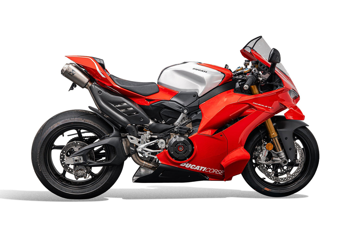 Kentekenplaathouder Ducati Panigale V4 R (2026+) with V1 Indicators For Akrapovic Titanium Full Race Exhaust System