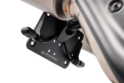 Verstelbare kentekenplaathouder Ducati Streetfighter V4 S (2025+) with Sequential Indicators For Akrapovic Titanium Full Race Exhaust System