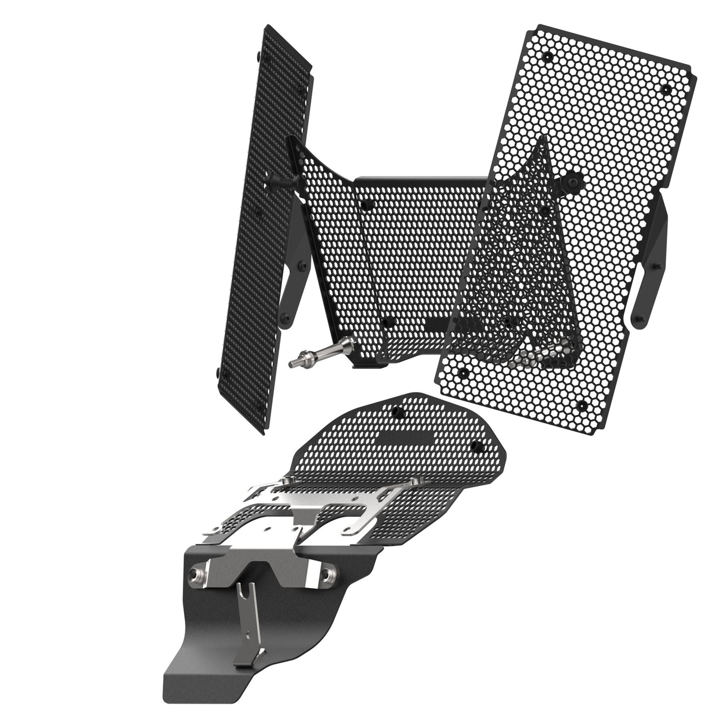 Evotech Multistrada V4 RS Radiator Cylinder Head Guard Complete Set (2024+)