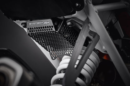 Evotech KTM 125 Duke Uitlaatsteun & Spanningsregelaar Beschermer Set (2017 - 2023)