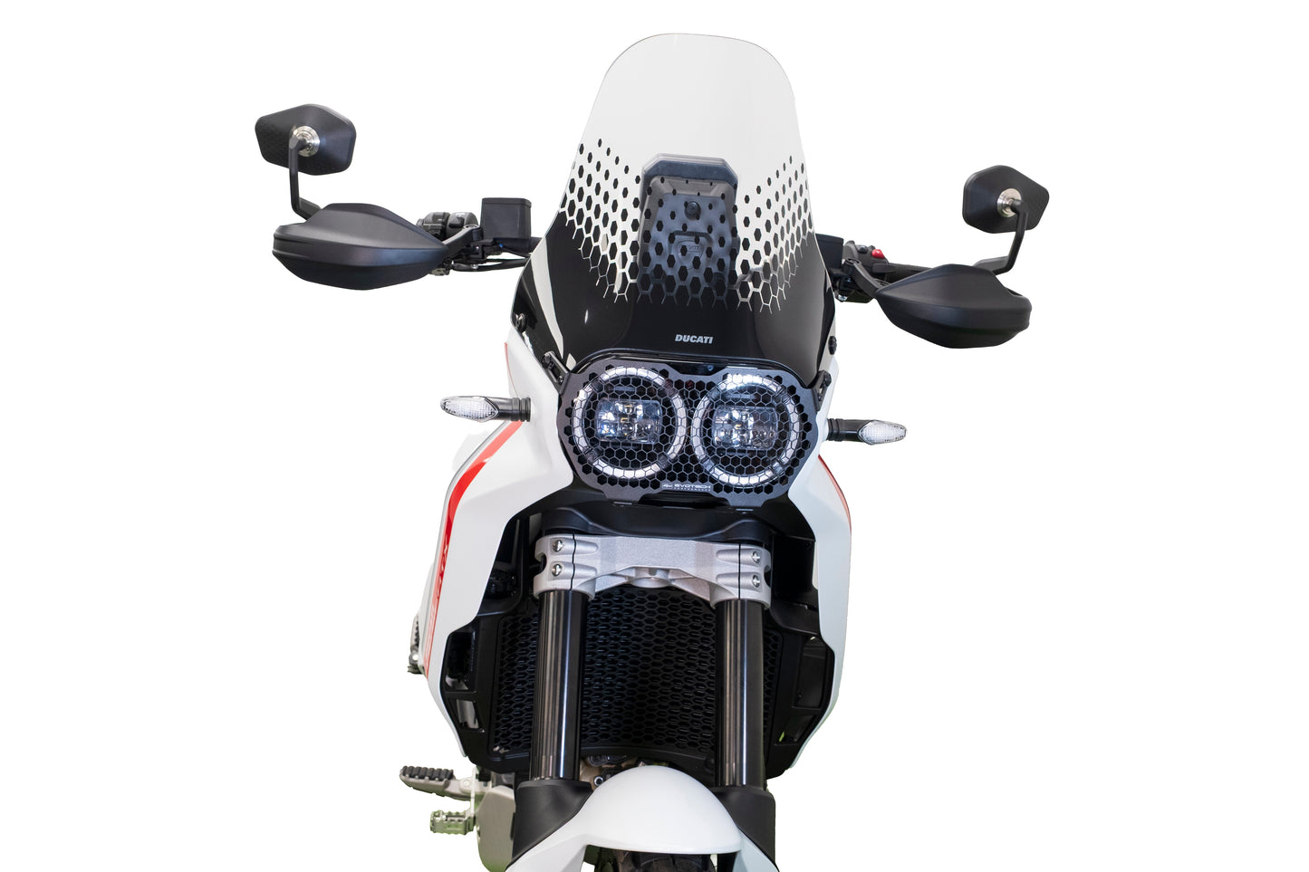 Koplamp beschermer Evotech - Ducati DesertX (2021-2026) vooraanzicht