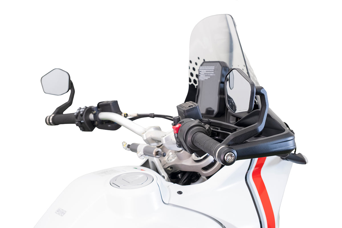 Bar-End Spiegels (Sport) Evotech Handguard - Ducati DesertX V2 (2026+)