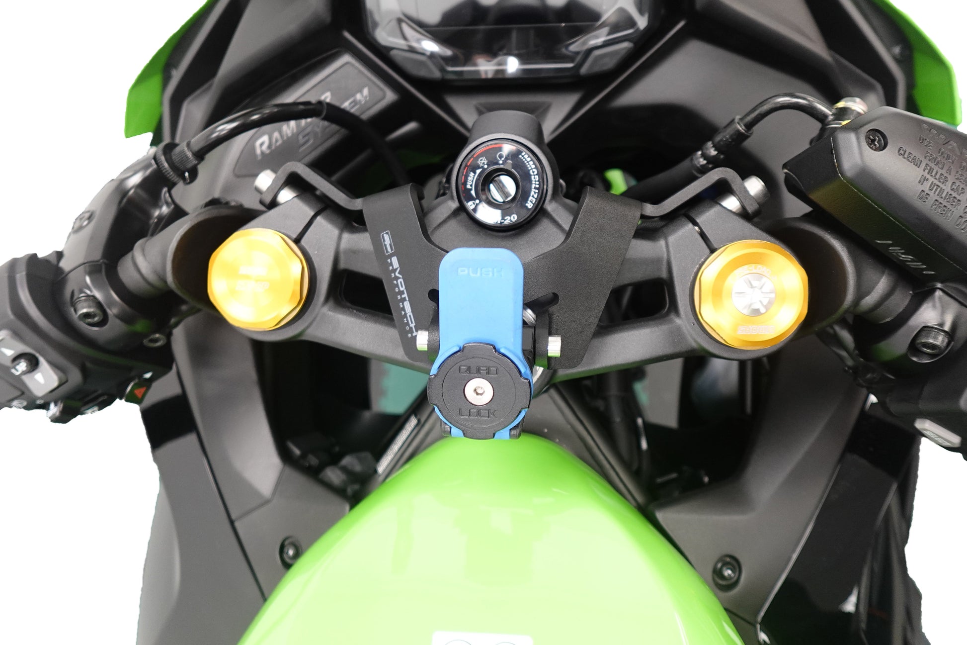 Navigatiesteun Evotech Performance voor Quad Lock - Kawasaki Ninja ZX-4R SE (2023+)