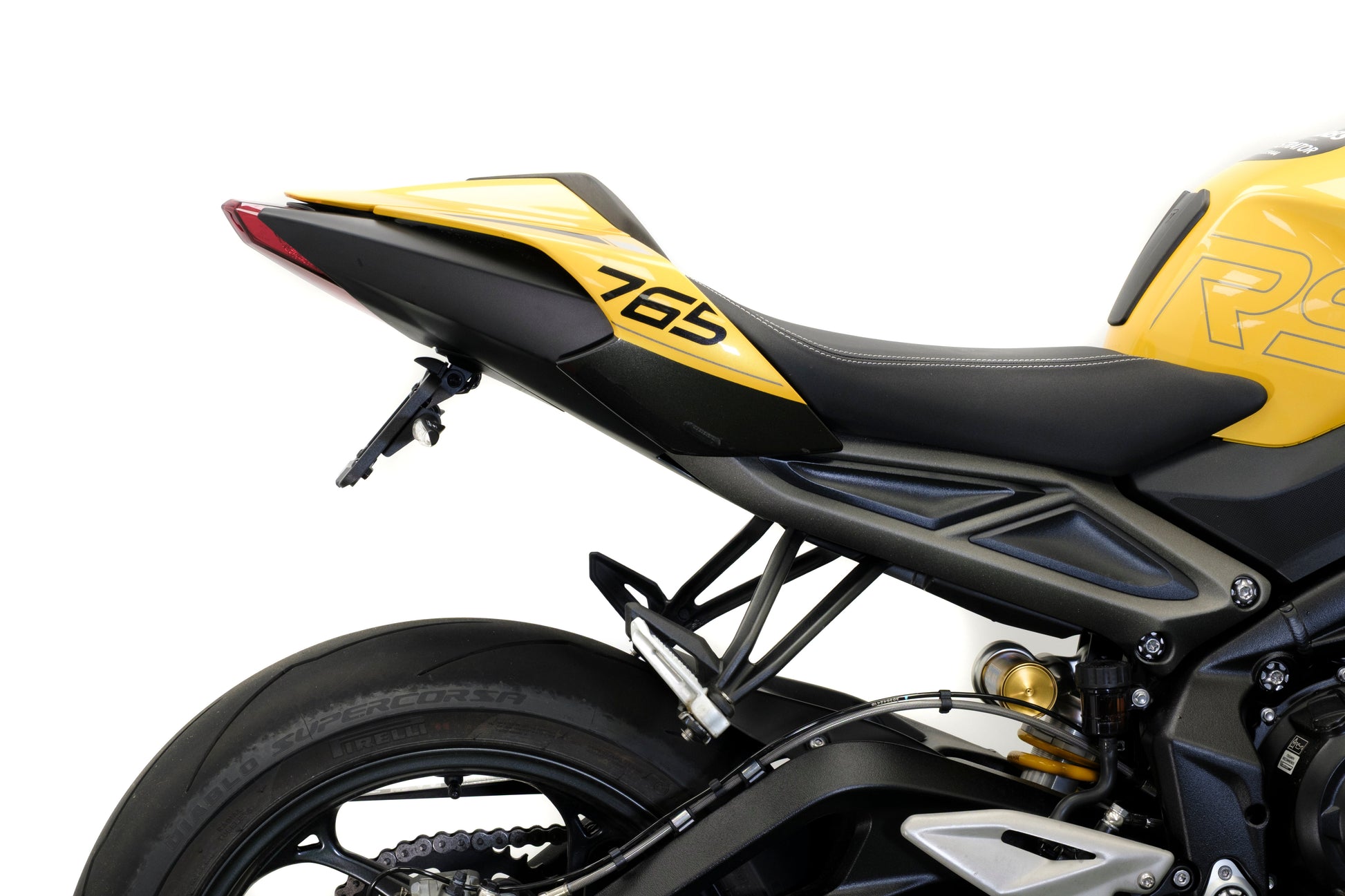 Verstelbare kentekenplaathouder incl. knipperlichten Evotech - Triumph Street Triple R (2017 - 2019)