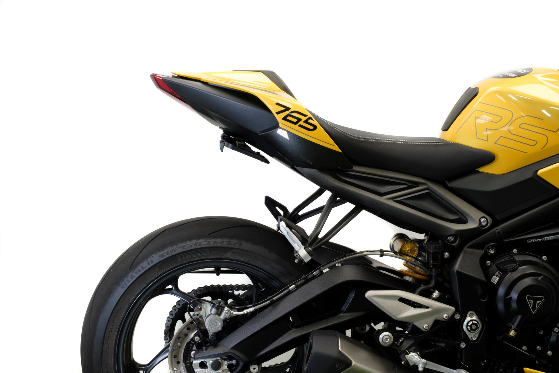 Verstelbare kentekenplaathouder incl. V1 knipperlichten Evotech - Triumph Daytona 675 (2013 - 2017)