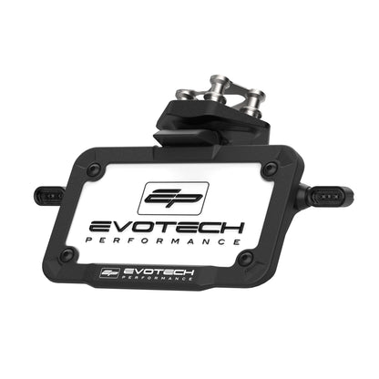 Verstelbare kentekenplaathouder incl. V1 knipperlichten Evotech - Triumph Daytona Moto2 765 (2020 - 2021)