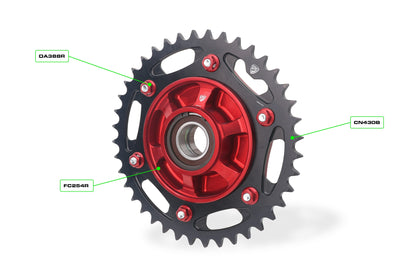 Achtertandwiel 40-tands aluminium CNC Racing Ducati Panigale V2 MM93 (2026)