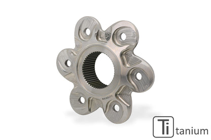 Titanium Achtertandwieldrager 6-bouts (grote achteras) Ducati 1198 (2009-2011) overzicht