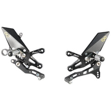 Adjustable brake link set with folding footrests Aprilia Tuono V4 2011-2017