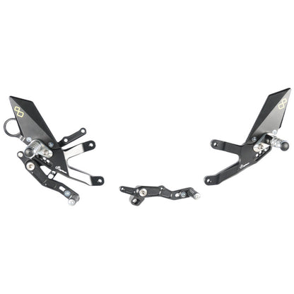 Adjustable brake link set with fixed footrests BMW S1000RR HP4 2015-2018