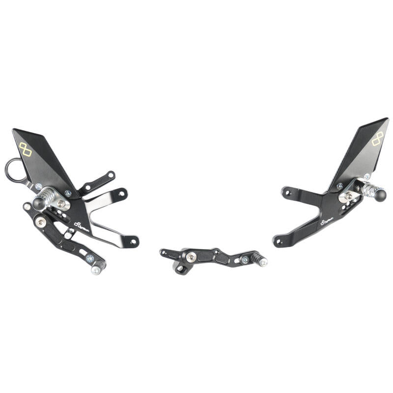 Adjustable brake link set with folding footrests BMW S1000RR 2015-2018