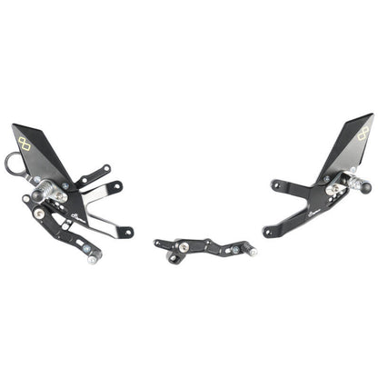 Adjustable brake link set with folding footrests BMW S1000RR 2015-2018
