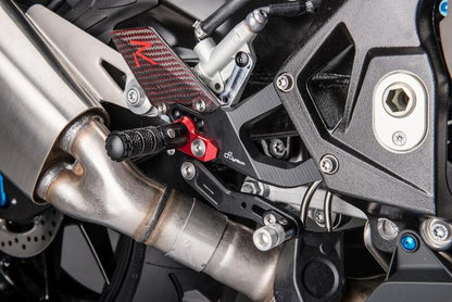 Adjustable brake link set with folding footrests BMW S1000RR 2015-2018