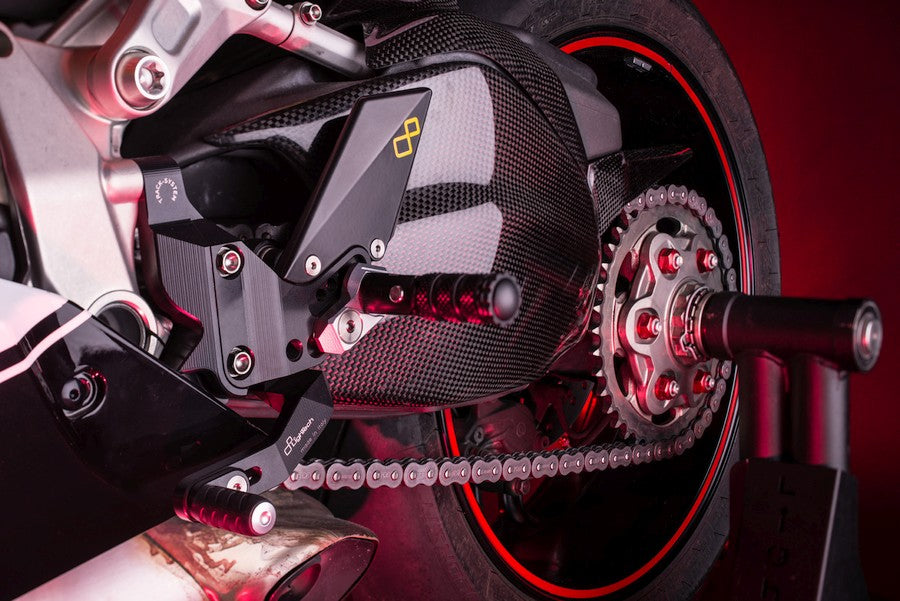 Adjustable brake switch set with fixed footrests and standard shift pattern Ducati Panigale 1199 2012-2015