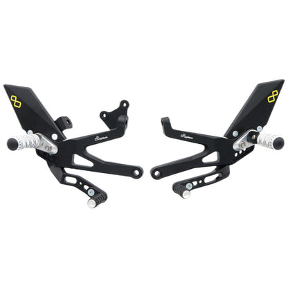 Adjustable brake link set with fixed footrests Ducati Streetfighter V4 2020+
